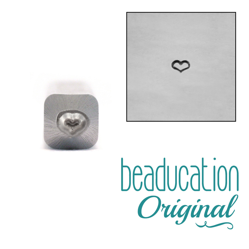 Metal Stamping Tools Fat Heart Metal Design Stamp 2mm - Beaducation Original